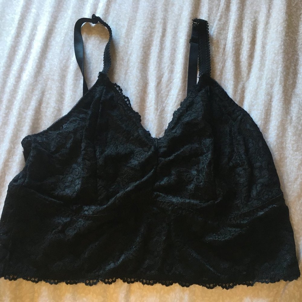 Torrid Black Lace bralette size 2